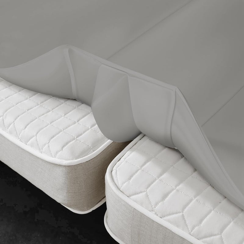 odesoy Upgrade 3-in-1 Bed Bridge Twin to King Bed Converter with Fitted Sheet- Mattress Gap Filler King Bed-with Sheet Strap Set 78"x 75"-Patent - Image 1